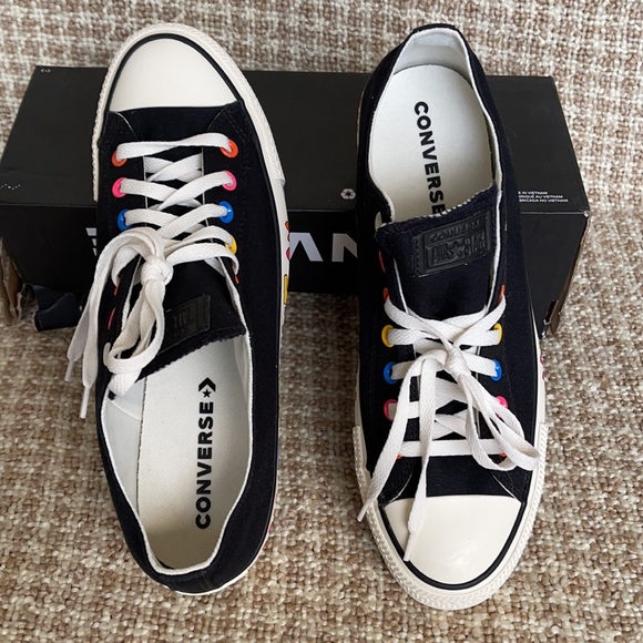 Converse Ctas OX Black/Hyper Pink/Egret MEN`S - Picture 13 of 16